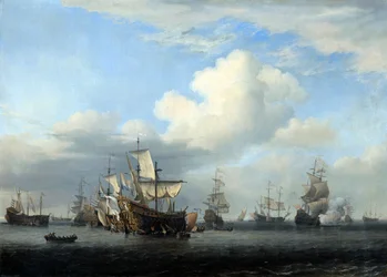 El capturado Swiftsure, Seven Oaks, Loyal George y Convertine..., c1666