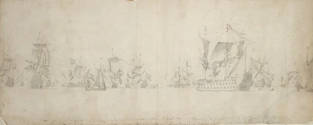 Flota holandesa tras el consejo de guerra, 8-18 de agosto de 1665