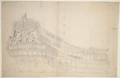 Retrato de la "Hollandia", c.1666 (offset, aguada gris)