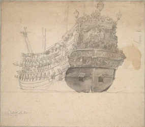 Retrato del "Schieland", c.1666 (grafito, aguada gris)