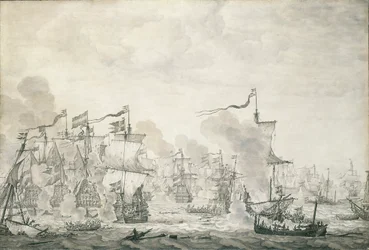 La batalla de The Sound, 29 de octubre - 8 de noviembre de 1658, c.1660 (óleo)