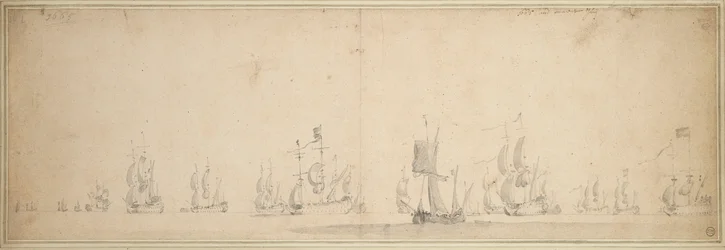 La flota holandesa antes de la batalla de Lowestoft, mayo-junio de 1665