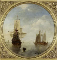 Barcos fondeados