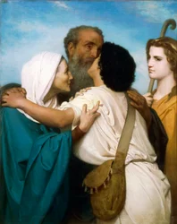 El regreso de Tobías de William-Adolphe Bouguereau (1825-1905)