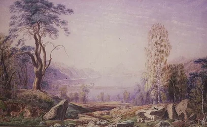 Loch Garry, Invernesshire, otoño 1856