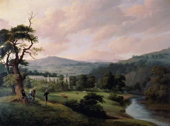 Abadía de Bolton desde el río Wharfe