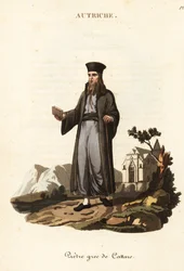 Sacerdote ortodoxo griego de Kotor, Montenegro