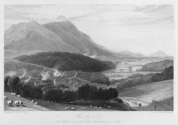 Westport, la residencia del Marqués de Sligo (grabado)