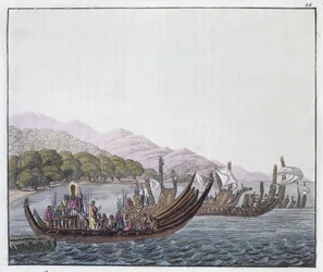 Grabado de P. Fumagalli, tomado de una pintura de William Hodges