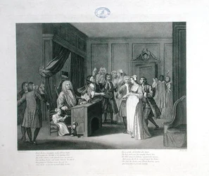 La justicia triunfa, grabado por Thomas Cook (1744-1818)