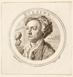 Retrato de William Huggins, pub. 1760