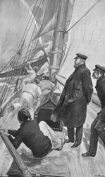 El Rey Eduardo en un Accidente de Yate en Cowes