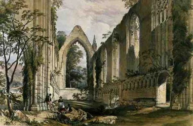 Abadía de Bolton, interior del Coro, de 