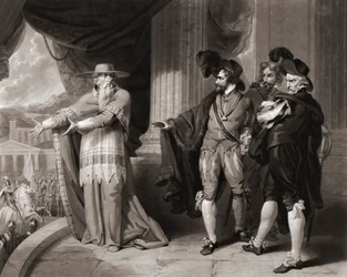 Francisco Jiménez de Cisneros responde a los nobles. (imprimir)