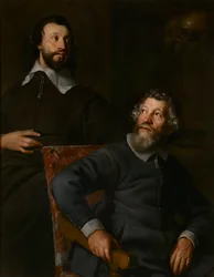 Retrato de dos caballeros, llamados Nicholas Stone y su hijo