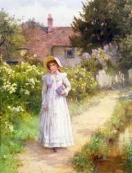 Tarde de domingo (lápiz y acuarela)