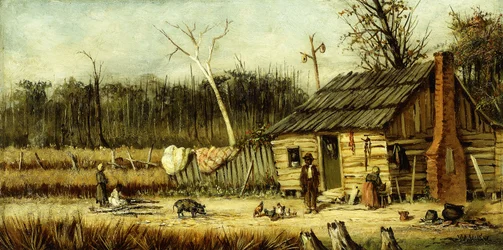 Escena de cabaña