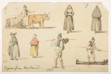 Figuras de 7’ de Madiera. 1792.