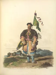 Un soldado vestido de paisano