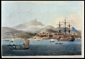 Porto Praya en la Isla de St. Jago, lámina 4 de 