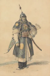 Retrato de un soldado chino