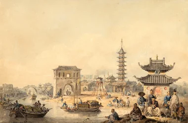 Los suburbios de una ciudad china