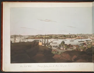 Vista desde Sydney del lado oeste de la cala.