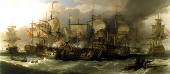 Batalla del Cabo San Vicente (Portugal), 14 de febrero