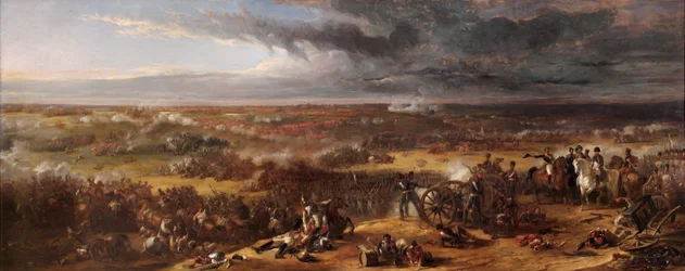 La batalla de Waterloo (óleo sobre lienzo)