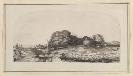 Paisaje con un Granero de Heno y un Rebaño de Ovejas copia, 1750-1810