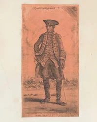 Retrato del ayudante Daniel Brown Spectemur Agento (título sobre objeto)