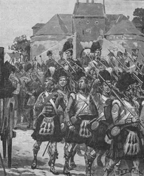 La división de Picton al frente, 1902