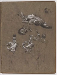 Estudios para la pintura al óleo, La bandera: Albuhera, 16 de mayo de 1811