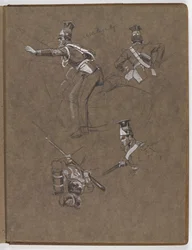Estudios para la pintura al óleo, ¿La bandera: Albuhera, 16 de mayo de 1811?