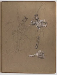 Estudios para la pintura al óleo, ¿La bandera: Albuhera, 16 de mayo de 1811?