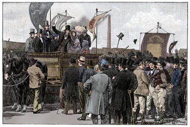 La manifestación cartista en Kennington Common