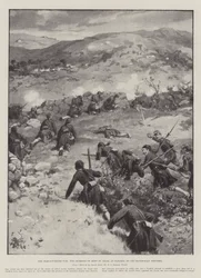 La Guerra Greco-Turca, la escaramuza de Mont St Elias, en Nazaros, en la frontera macedonia
