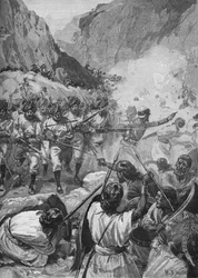 Los Punjabis, Después de Disparar una Descarga, Corrieron y los Cargaron con la Bayoneta