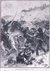 Los fusileros en Albuera
