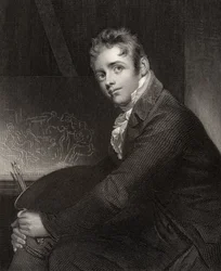 Sir David Wilkie, grabado por H. Robinson, de 