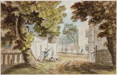 Casa de campo ocupada