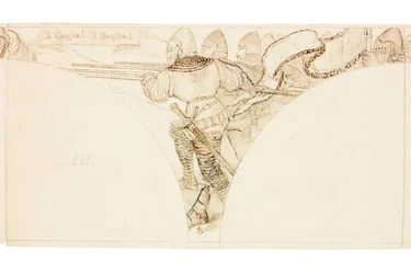 Boceto para Mural en Wallington Hall