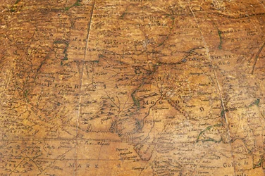 Globo terráqueo inglés temprano, c.1673