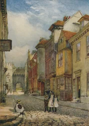 Calle de la Iglesia, mirando al norte