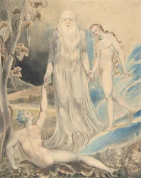 Ángel de la Presencia Divina trayendo a Eva a Adán La Creación de Eva..., recto..., 1803