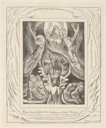 Libro de Job, Plancha 16, La caída de Satanás