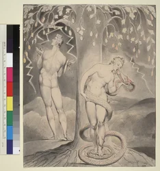 Ilustración 9 de "El paraíso perdido" de Milton: La tentación y caída de Eva