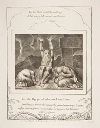 La desesperación de Job, de Ilustraciones del Libro de Job, 1825-26