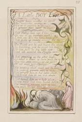 P.124-1950.pt53 Un niño perdido: lámina 53 de Canciones de Inocencia y de Experiencia (copia R) c.1802-08
