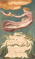 Primer Libro de Urizen, Lámina 2, "Preludio al Libro de Urizen" (Bentley 2a)